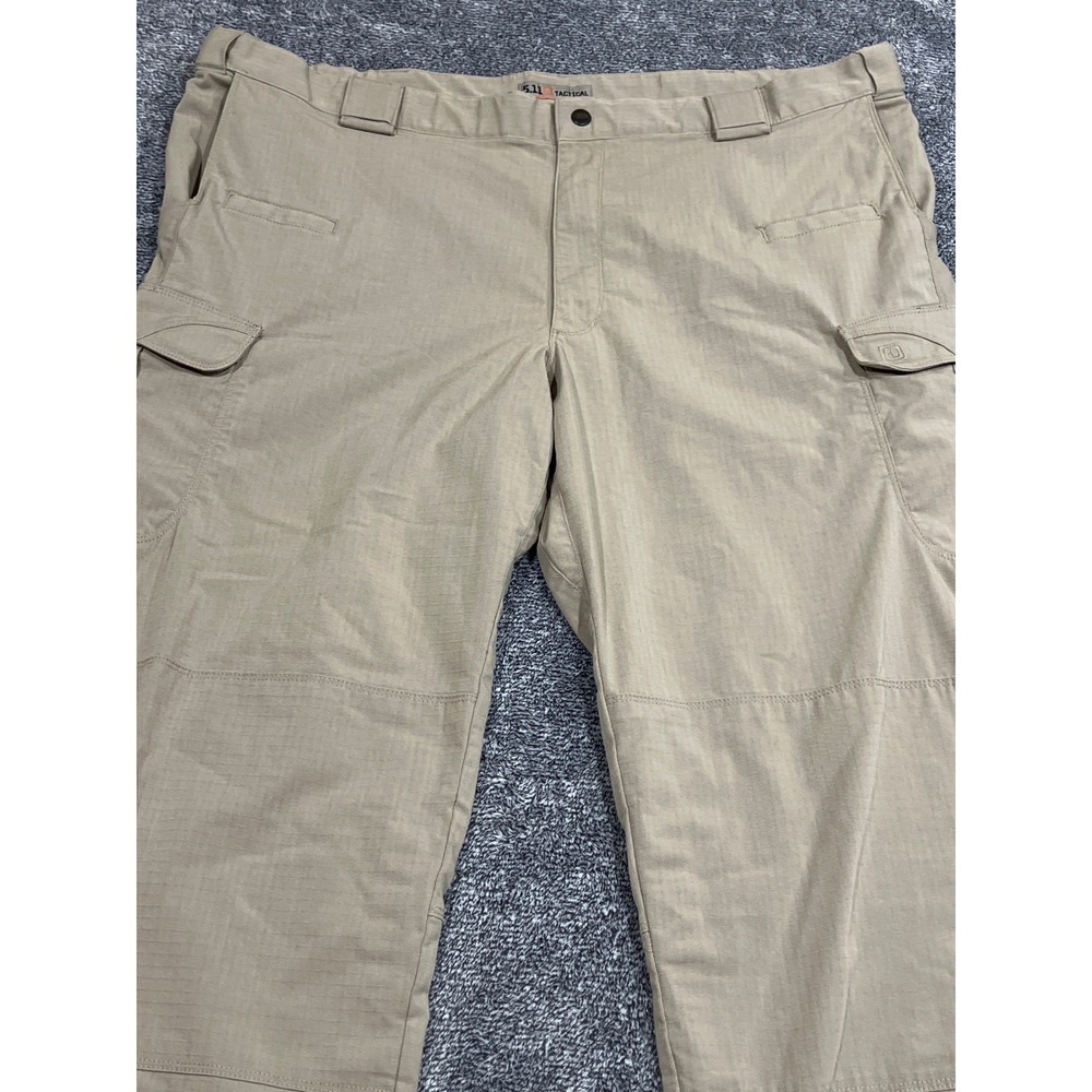 5.11 Tactical Mens Khaki Ripstop Cargo Pants 46x30 TLBLIN-4389-1 Tan Utility
